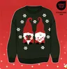 Damen-Weihnachtspullover GNOME dunkelgrün - verschiedene Produktbild-Vorschau 2