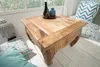 Massiver Couchtisch OPIUM ANTIQUE 60cm natur Mangoholz Produktbild-Vorschau 2