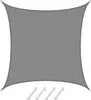 Voile d'ombrage Dahna Gris 4x4m HDPE Voir les images du produit 1