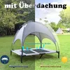 UISEBRT Hundebett mit Dach Sonnenschutz L 92x76x92cm Produktbild-Vorschau 7