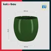KOTARBAU® 2er Set Blumentopf Keramik rund ⌀ 21 cm Höhe: 22 Produktbild-Vorschau 3