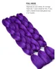 Capelli sintetici per trecce, colore viola, lunghezza 24 Anteprima dell’immagine prodotto 2