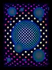 PSYWORK Schwarzlicht Stoffposter Neon "Dots Bubble Balls", Produktbild-Vorschau 2