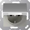 Jung SCHUKO®-Steckdose Klappdeckel A 1520 BFKL AL Produktbild-Vorschau 3