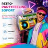 Aufblasbarer Retro Ghettoblaster ca 45 x 42 cm – Hip Hop Produktbild-Vorschau 6