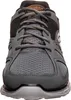 A close-up front view of a gray Skechers athletic shoe. Produktbild-Vorschau