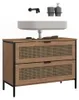 Wastafelonderkast Vicco Linara Eiken/Zwart 80 x 59 cm, Productafbeelding-voorbeeld 5