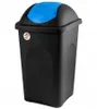 Bidone Basculina Nero Cop/Blu' 60Lt Anteprima dell’immagine prodotto 2