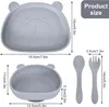 Kinderteller Set Silikon Baby Teller und Schale mit Produktbild-Vorschau 2