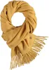 FRAAS sciarpa Pure Cashmere Scarf with Fringes Banana Anteprima dell’immagine prodotto 2