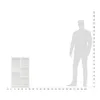 KOMTO Bücherregal Weiß - Bücherschrank Regal Schmal mit 5 Produktbild-Vorschau 9