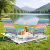 COSTWAY 2er Set Strandstühle klappbar leicht, Campingstühle Produktbild-Vorschau 2