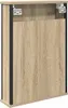vidaXL Zrkadlová skrinka Sonoma dub 42 x 12 x 60 cm Náhľad obrázku produktu 7