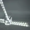 A string of LED lights is partially submerged in a glass of water, with other strings of lights laid out in the foreground. Produktbild-Vorschau