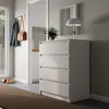 Kommode mit 4 Schubladen 80x100 cm Kommode weiß schmal Holz Produktbild-Vorschau 10
