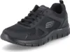 A black Skechers athletic shoe is shown from a side angle against a white background. Produktbild-Vorschau