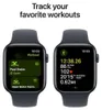 Two Apple smartwatches displaying workout tracking information. Anteprima dell’immagine prodotto