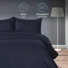 Komfortec Deluxe Bettwäsche 200x200 3 teilig Navy Blau - Produktbild-Vorschau 7