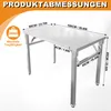 UISEBRT Table en acier inoxydable pliable Table de travail Voir les images du produit 2
