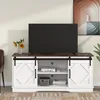 MODFU Meuble TV 150×40×60 cm - Buffet Blanc avec Étagères Voir les images du produit 3