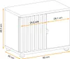 Garderobe Sitzbank "Collin" in Jackson Eiche und schwarz Produktbild-Vorschau 11