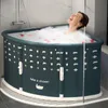 Fächerförmige faltbare Badewanne, tragbare Badewanne für Produktbild-Vorschau 3