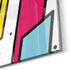 DEQOART Glasbild Echtglas 50x50 cm 'Bunte Formkunst' Produktbild-Vorschau 5