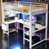 Gaming-Hochbett 90x200, Schreibtisch, Tastaturablage, Produktbild-Vorschau 2