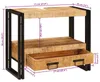 vidaXL Szafka podumywalkowa brązowa 71 x 33 x 58 cm lite Podgląd zdjęcia produktu 6