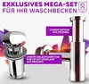 Ablaufgarnitur Waschbecken POP UP mit Überlauf + Design Produktbild-Vorschau 2