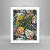 Poster - Poster ohne Rahmen - Blätter modern bunt - 40x50 Produktbild-Vorschau 4