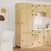 vidaXL Skriňa SKI Medovo hnedá 66 x 58 x 207 cm Masívne Náhľad obrázku produktu 2
