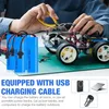 4er Set 14500 Li-Ion Akku 3,7V 800mAh Wiederaufladbare Produktbild-Vorschau 7