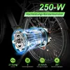 HITWAY 27,5 Zoll E Bike,21-Gang E-Fahrrad ,MTB Citybike, Produktbild-Vorschau 4
