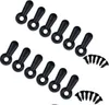 INF 100 pezzi clip per supporto cornice con viti Nero Anteprima dell’immagine prodotto 2