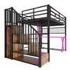 Flieks Etagenbett 140x200cm mit Schreibtisch und LED, Produktbild-Vorschau 10