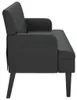 vidaXL Bank mit Rückenlehne Schwarz 112x65,5x75 cm Produktbild-Vorschau 5