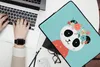 MuchoWow® Laptop Hülle 14 ZollPanda - Blumengirlande - Blau Produktbild-Vorschau 2