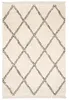 Hochflor Langflor Shaggy Teppich Boho Rauten Creme, Produktbild-Vorschau 5