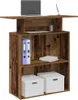A rustic-looking reception desk with a laptop and office supplies. Anteprima dell’immagine prodotto