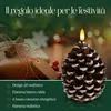 Meisterhome® LED candele pigne set di 3 - Candele di cera Anteprima dell’immagine prodotto 8