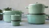 Staub cocotte, 28 cm | šalvějově zelená | kulatá | litina Náhled obrázku produktu 5