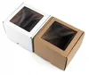 20x20x10 cm Box mit Fenster quadratisch Weiß - Satz von 5 Produktbild-Vorschau 3