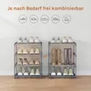 WOLTU Schuhregal schmal 4 Ebenen, Metall, für 8 Paar Produktbild-Vorschau 5