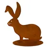 Hase Klopfer im Shabby Chic Deko Design auf Bodenplatte | Produktbild-Vorschau 2