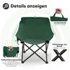 SUNULA Campingstuhl Faltbar 100 kg, Camping Klappstuhl Produktbild-Vorschau 3