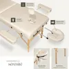 Table de massage Pliante 2 Zones 7,5 cm d'épaisseur - beige Voir les images du produit 3