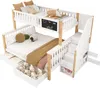 okwish Etagenbett Kinderbett 90*200cm&140*200cm,mit Tafel Produktbild-Vorschau 10