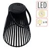 LED Solar Laterne schwarz - 23 cm - Garten Deko Leuchte zum Produktbild-Vorschau 3