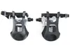 Singlespeed Fahrrad Pedale mit Schlaufen Aluminium Weiss Produktbild-Vorschau 5
